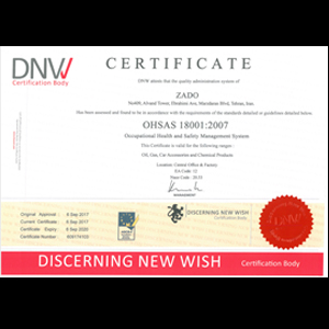 Zado Iso 18001 Certificate